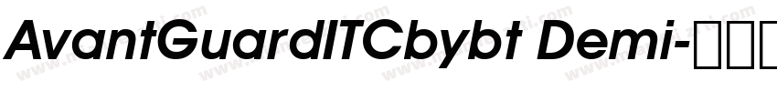 AvantGuardITCbybt Demi字体转换